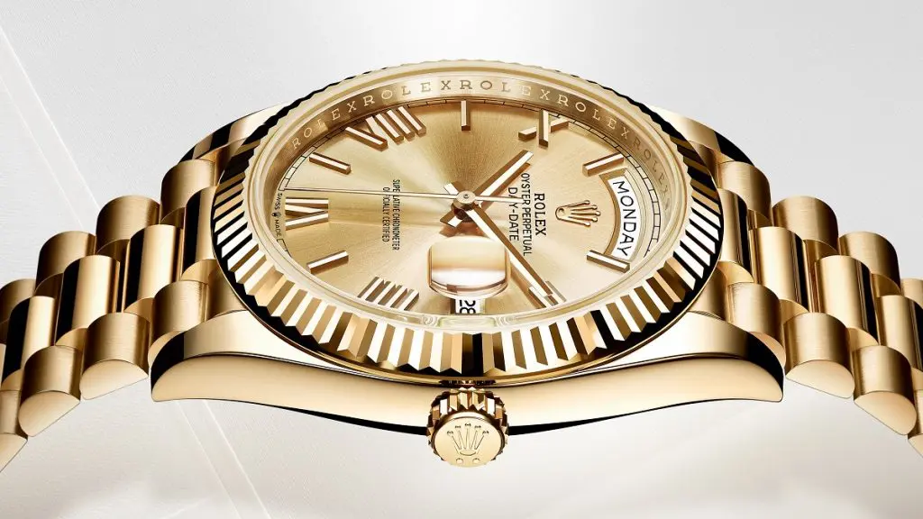 Dòng đồng hồ Day-Date luôn là biểu tượng dễ nhận biết của Rolex.