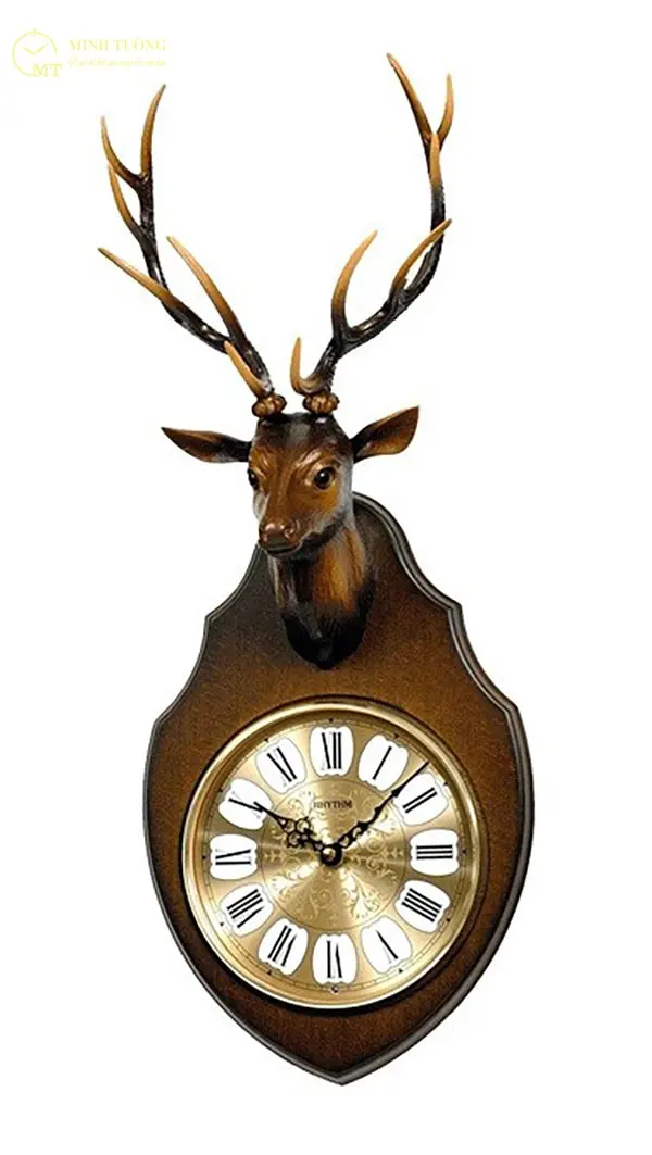 Đồng hồ treo tường hình chiếc sừng hươu