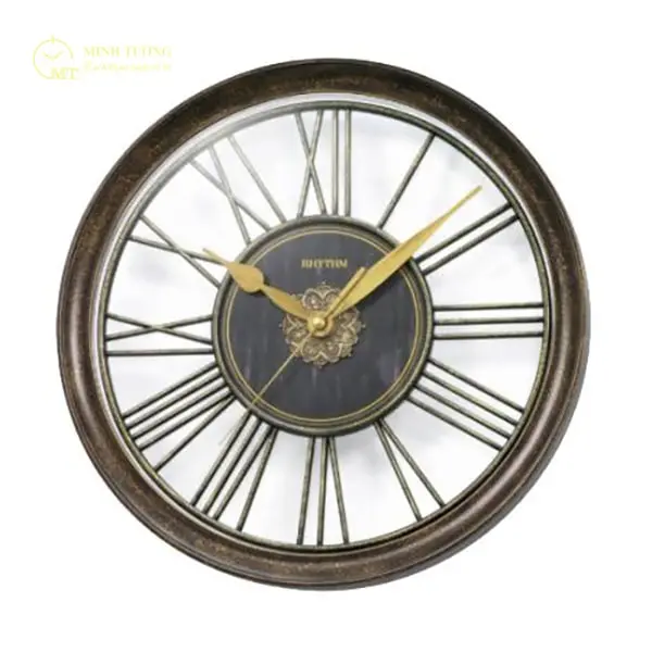 Đồng hồ bánh xe có số La Mã thiết kế đơn giản siêu chất cho ngôi nhà của bạn