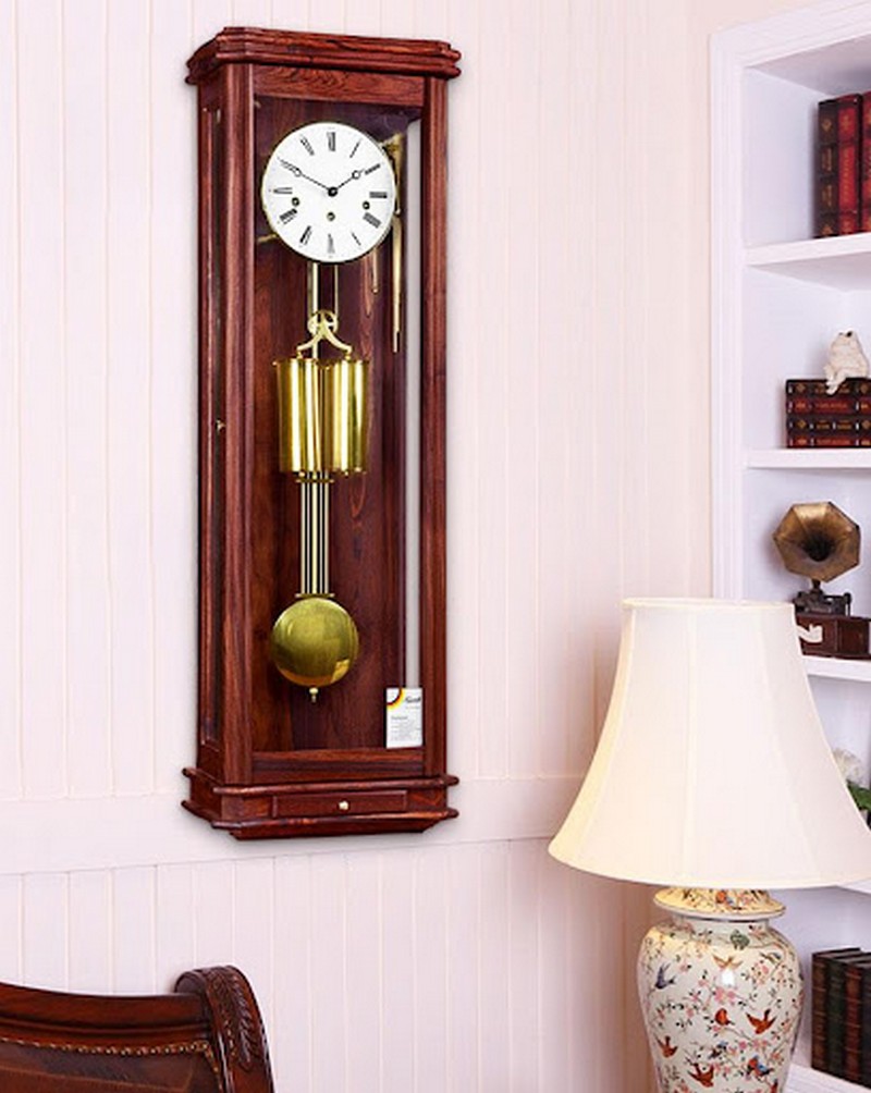 Đồng hồ treo tường Hermle được hãng thiết kế kiểu dáng trang nhã, sang trọng 