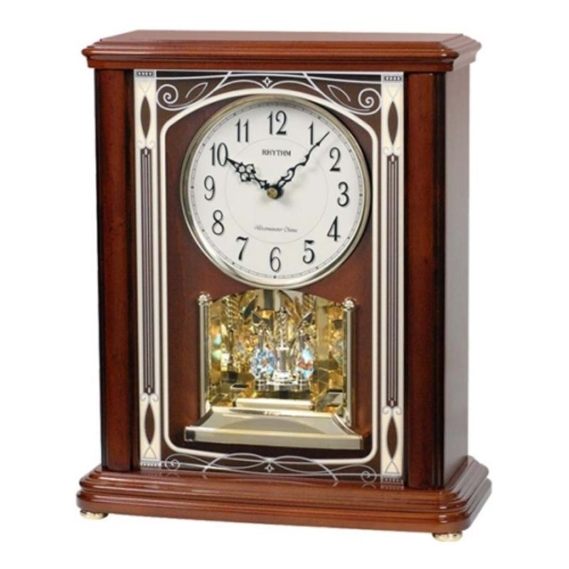 Đồng hồ để bàn bằng gỗ RHYTHM CRH226NR06 lựa chọn cho những khách hàng yêu thích vẻ đẹp cổ điển